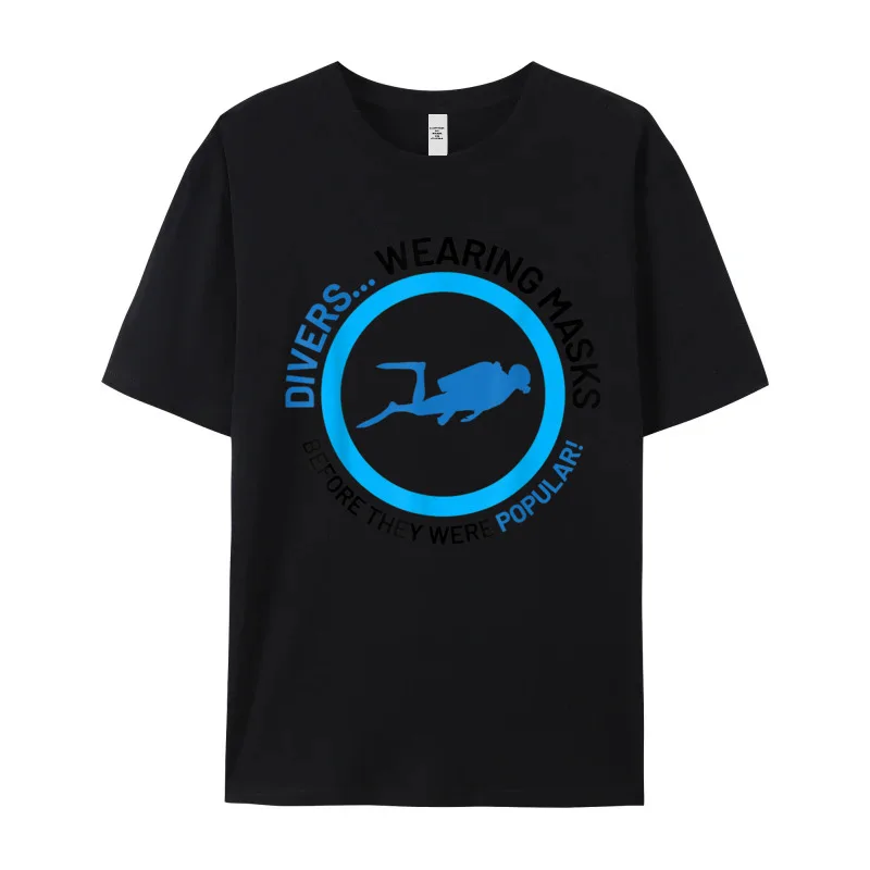Funny Funny Scuba Diving Shirts Mask Male T-shirts Discount Christmas Short Sleeve Tops Tees Crewneck 100% Cotton Tee Shirt