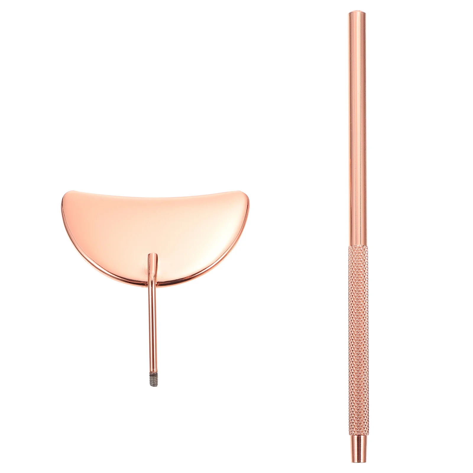 

1Pcs Eyelash Checking Mirror Crescent Shape Lightweight Removable Design Portable Eyelash Extensions Tool Beauty Salon Supply