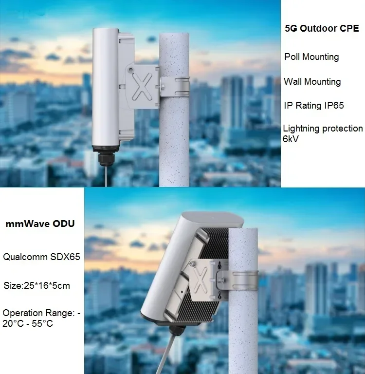 Long Distance Home 5G Lte Cellular Wireless Router Waterproof 5g Outdoor CPE With SIM Card NSA Network