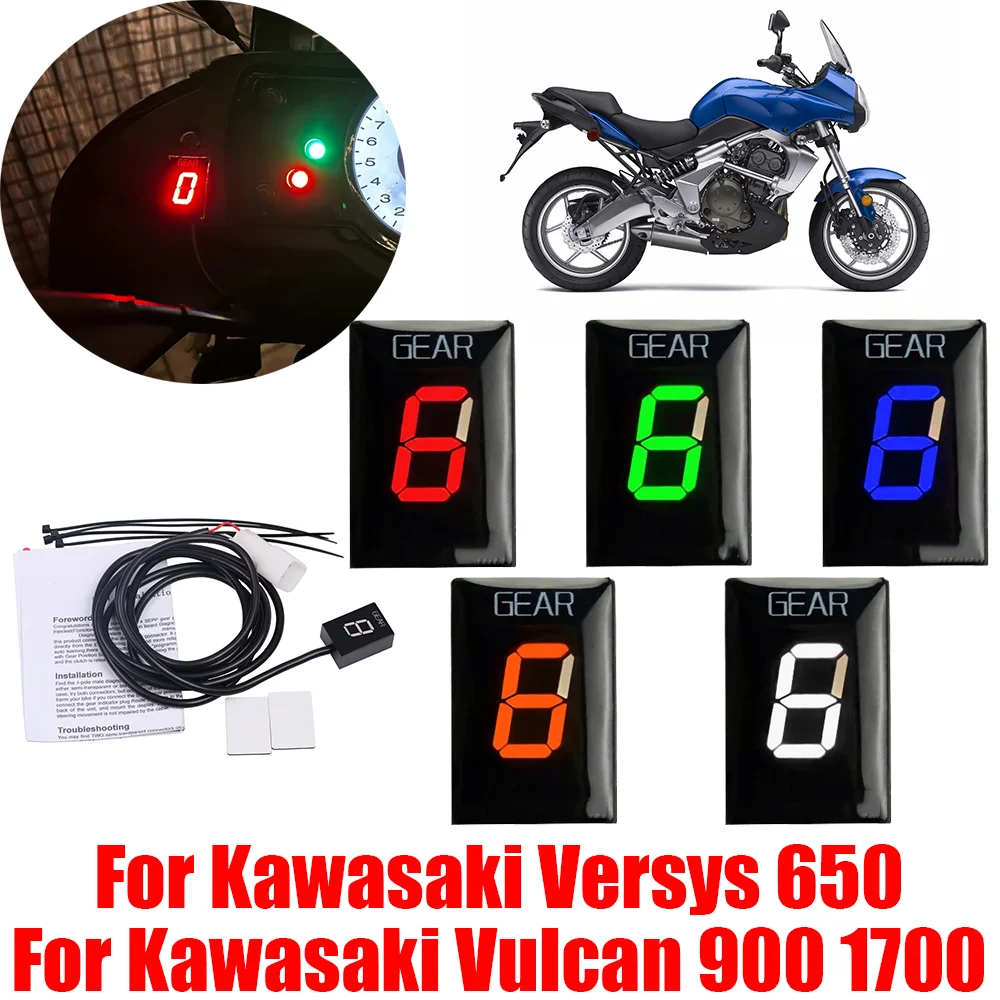 Indicador de Marcha para Motocicleta Kawasaki Versys 650 KLE650 KLE 650 Vulcan 900 1700 VN900 VN1700 VN 900, Accesorios para Motocicleta
