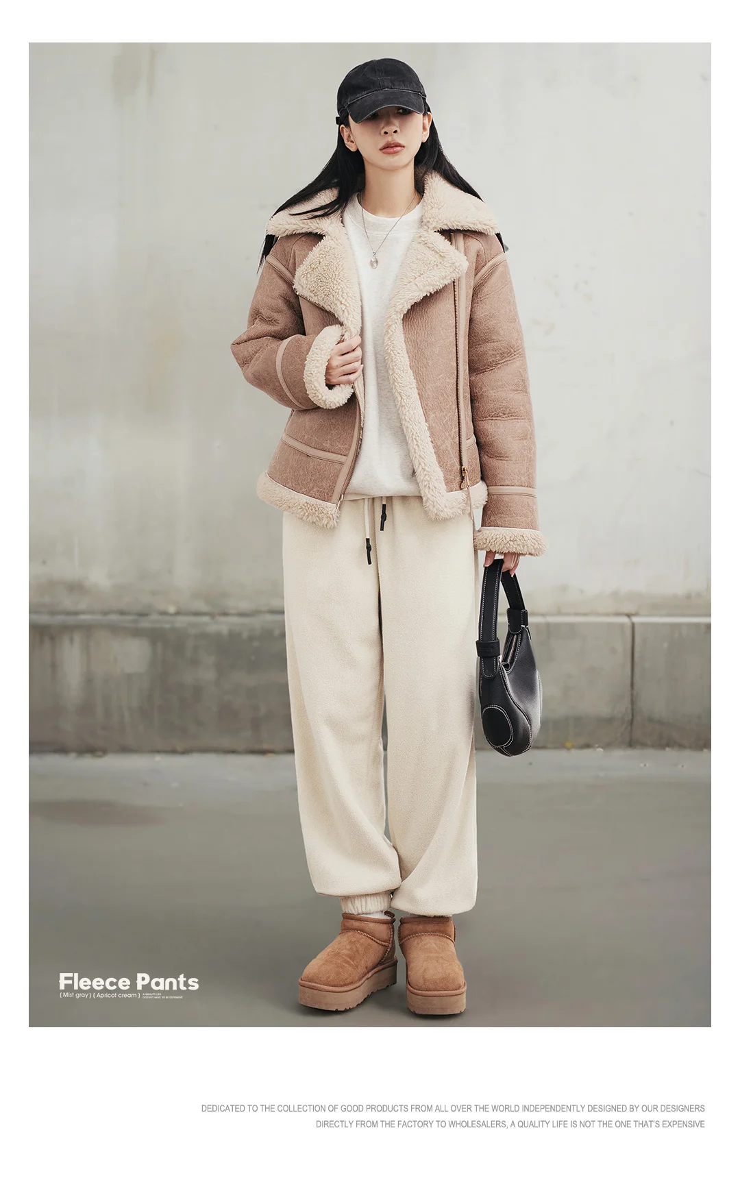 Maden Women’s Winter Fleece Jogger Pants Warm Thick Cozy Sweatpants Loose Fit Casual Outdoor Trousers