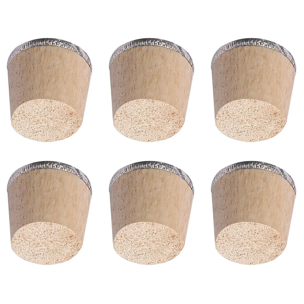 

6pcs Wooden Stopper for Insulated Bottle Hot Water Kettle Flask Plug Eco friendly Sealing Solution Bottle Caps