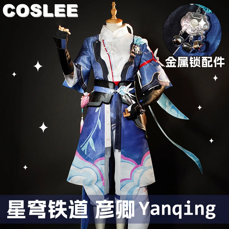 

COSLEE [XS-XXL] Honkai: Star Rail Cosplay Yanqing Costume Ancient Style Chinese Hanfu Game Suit Handsome Uniform Halloween Party