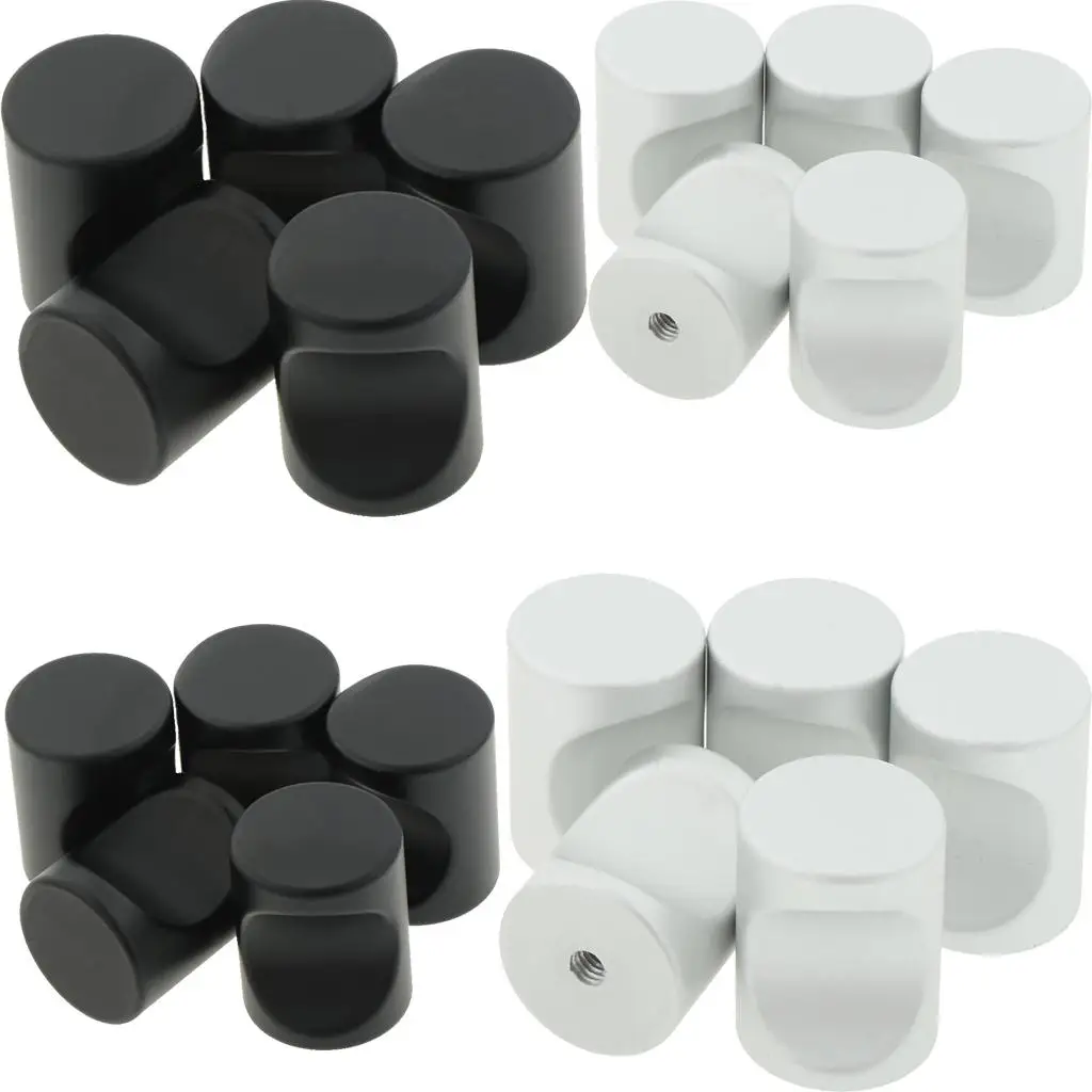 5 Pack Single Hole Mounted, Aluminum Alloy Dresser Cabinet Drawer Knobs Wardrobe