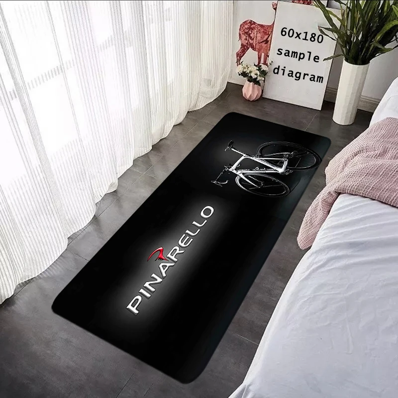 Bike Entrance Doormats Pinarello Non-slip Bedroom Mat Hallway Carpet Bicycle Floor Mat Flannel Living Room Decor Bathroom Rugs