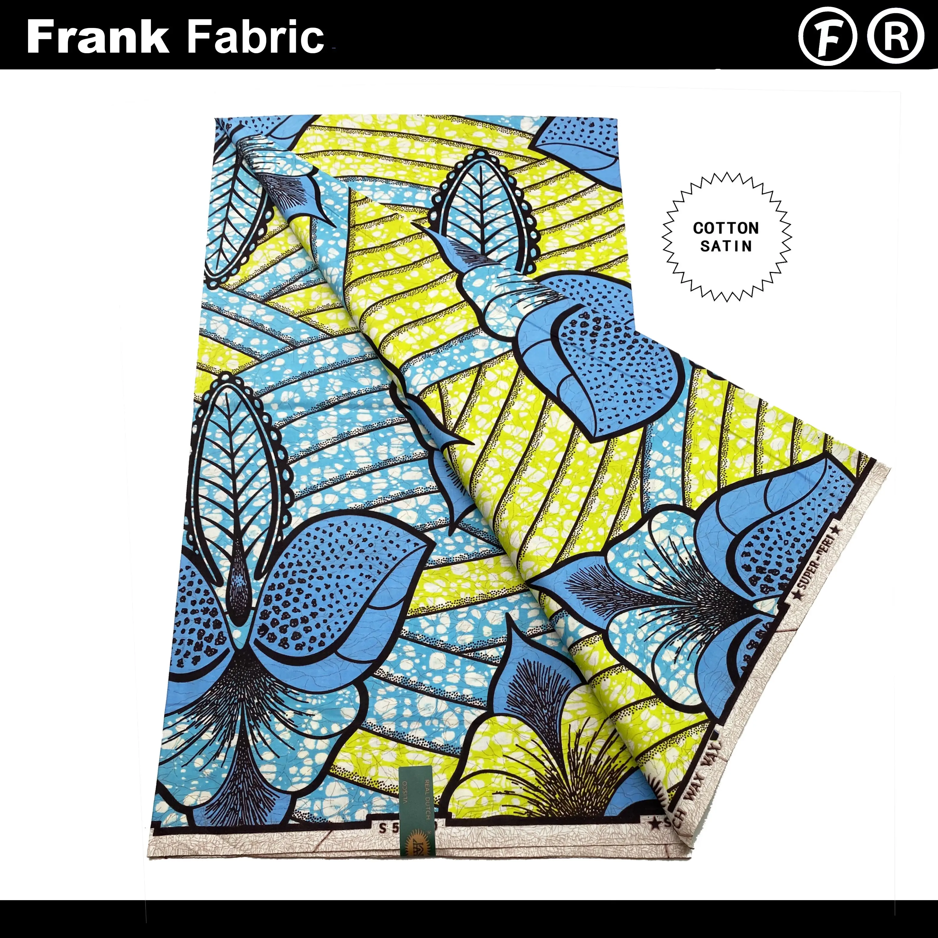 

Genuine Dutch Super Original African Fabric From Holland Authentic Ankara Wax Print Fabrics For Dress With QR Code VLS2508.100