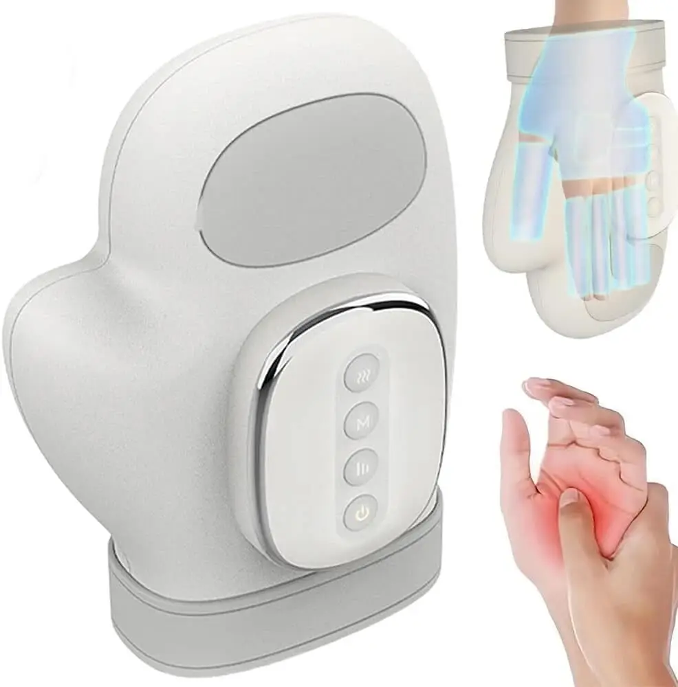 

Hand Care Smart Wireless Portable Warm Compress Hand Soreness Relief Air Balloon Compress Kneeding Finger Massage Hand Massager