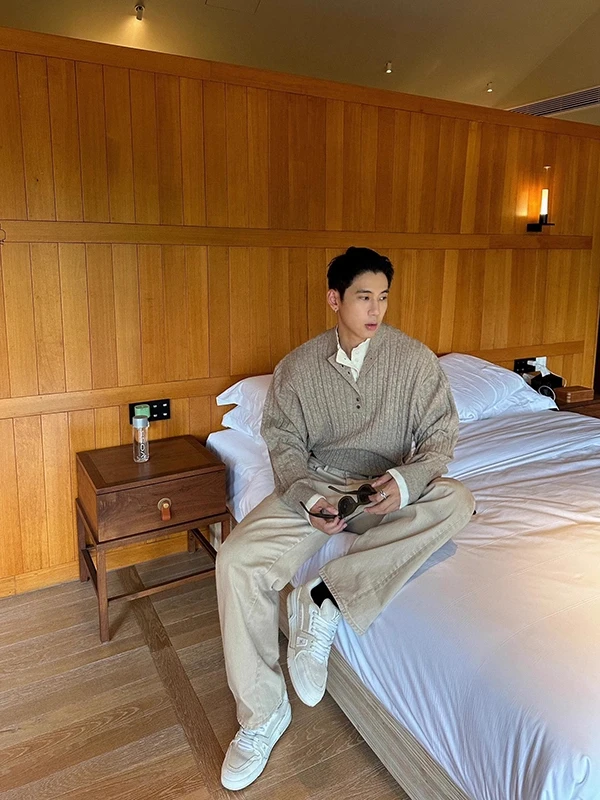 

2025 Henry Collar Knitwear Men Women Sle Base Layer Inner Wear Lazy Chic Top Autumn Winter Season Regular Fit Warmth Clothing