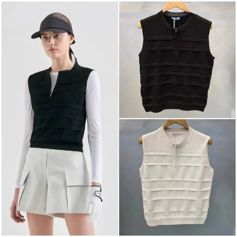 

Golf Clothing 24 New Women's Knitted Vest Versatile Fashion