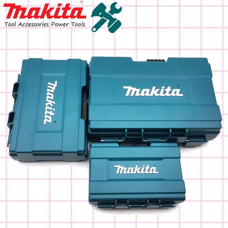 Makita Original Tool Accessories Storage Box Drill Bits Screw Magnet Socket Hardware Parts Home Style Portable Small Case