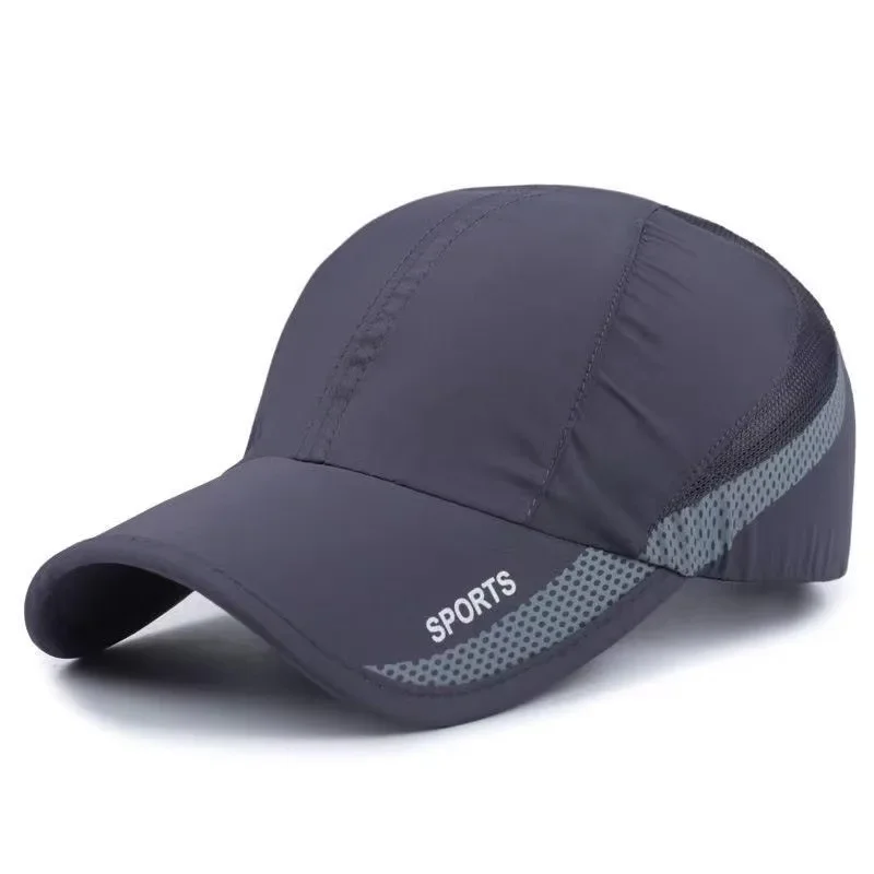 

Solid Color Quick-Dry Breathable Dad Hat Lightweight Packable Peaked Cap for Outdoor Travel Sports Sun Protection