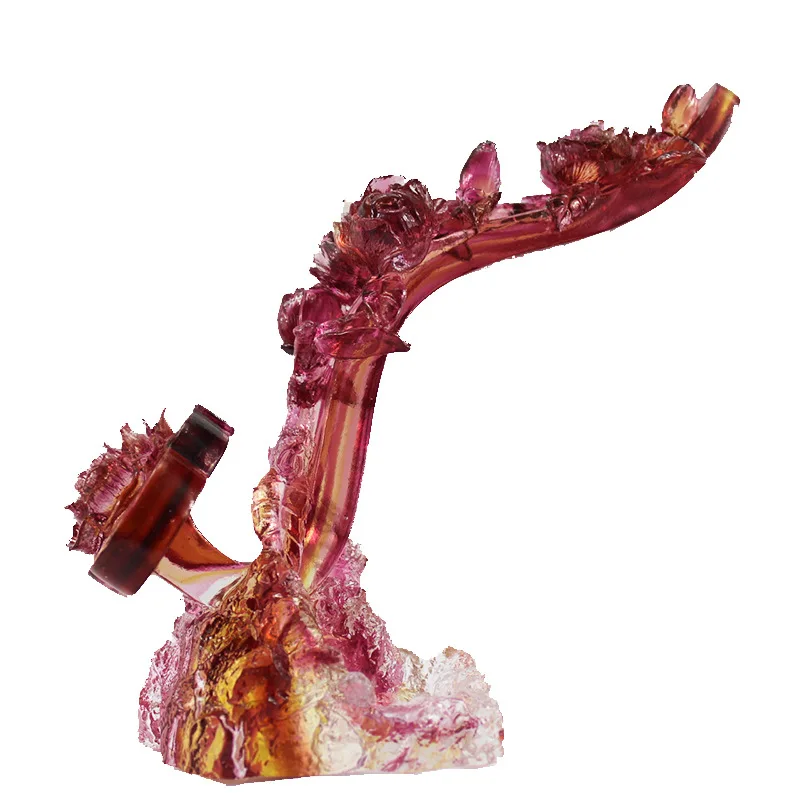 

Ancient glazed handicrafts Backflow incense burner ornament Home Zen incense gift