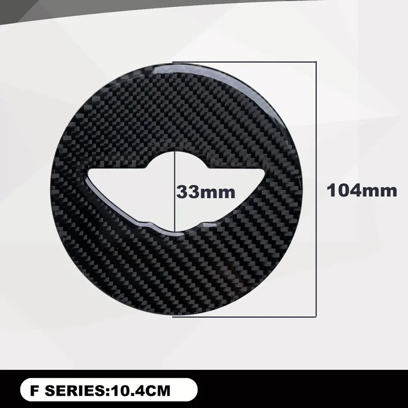 Car Accessories For BMW Mini JWC Cooper F54 F53 F55 F56 R60 R57 R58 R55 R56 Steering Wheel Carbon Fiber Sticker Decor Decal