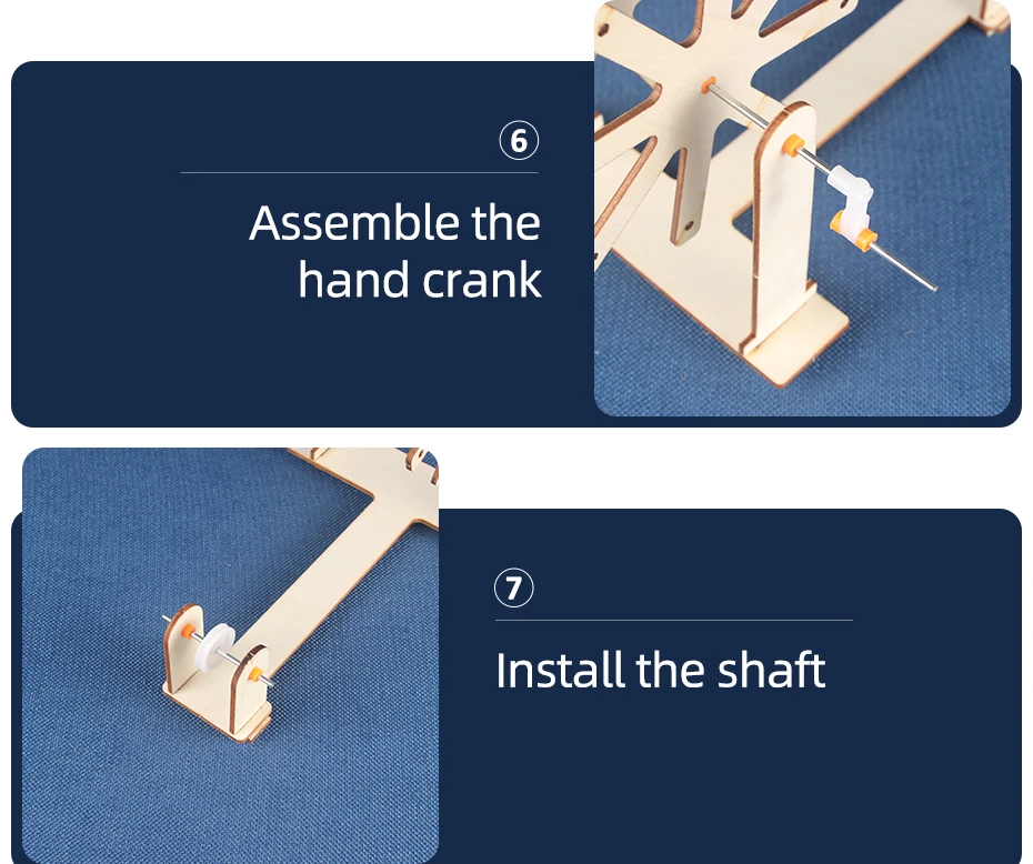 Qjh Mini Webstuhl Kinder Multi-Craft Holz Strick webstühle Set Webstuhl Holz Spinnrad DIY gewebtes Set für Anfänger – Detail 16