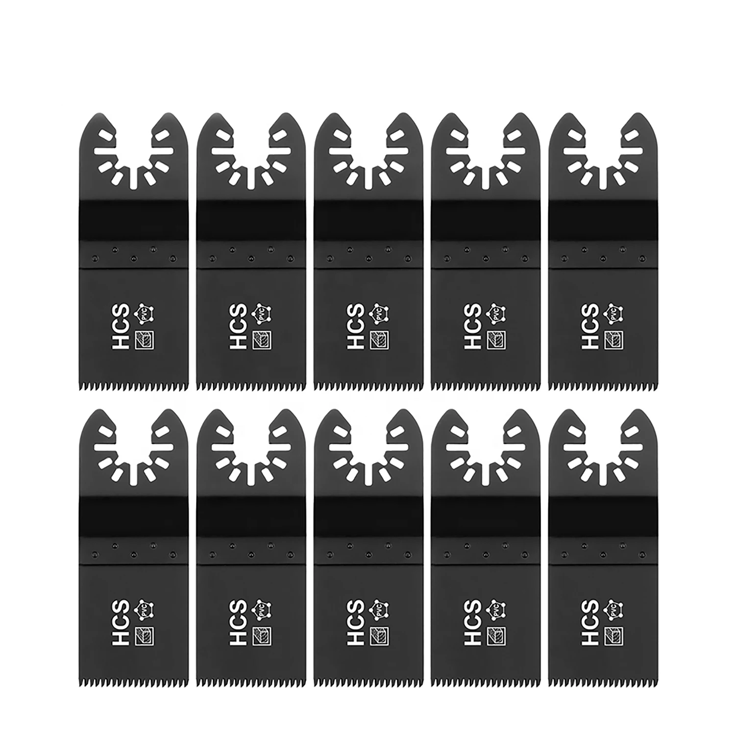 

10-PACK Oscillating Tool Blade HCS Multi Tool Blades Japanese Teeth Quick Release 34MM Saw Blades for Wood Plastic PVC