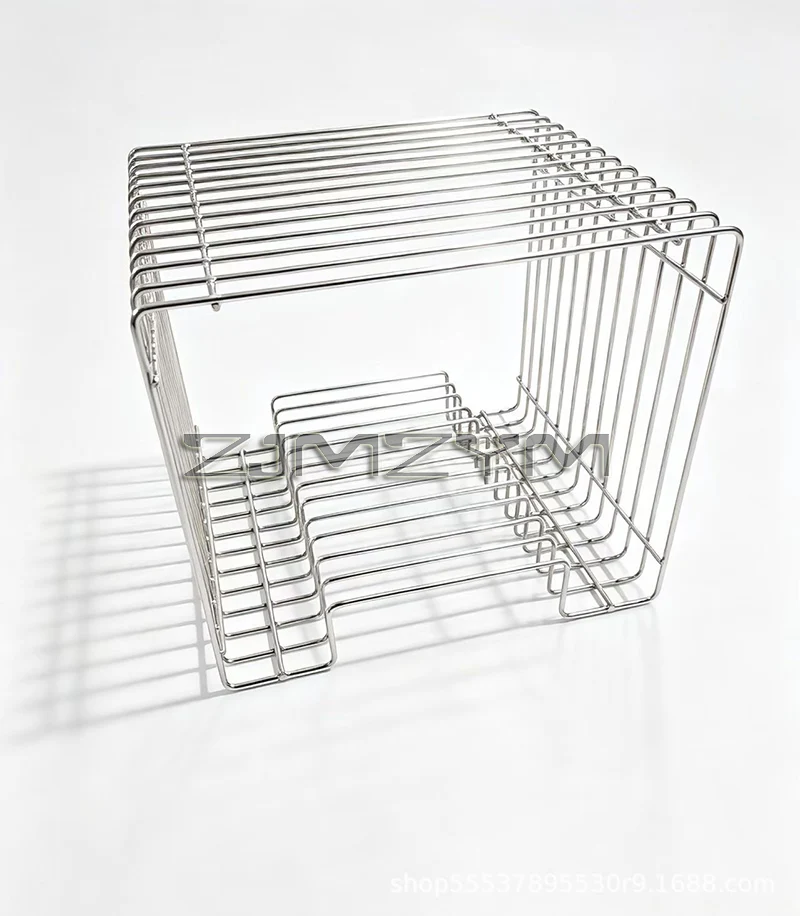 Modern Nordic Metal Coffee Table Space-Saving Storage Rack Side Table for Living Room, Bedside & Indoor Decor