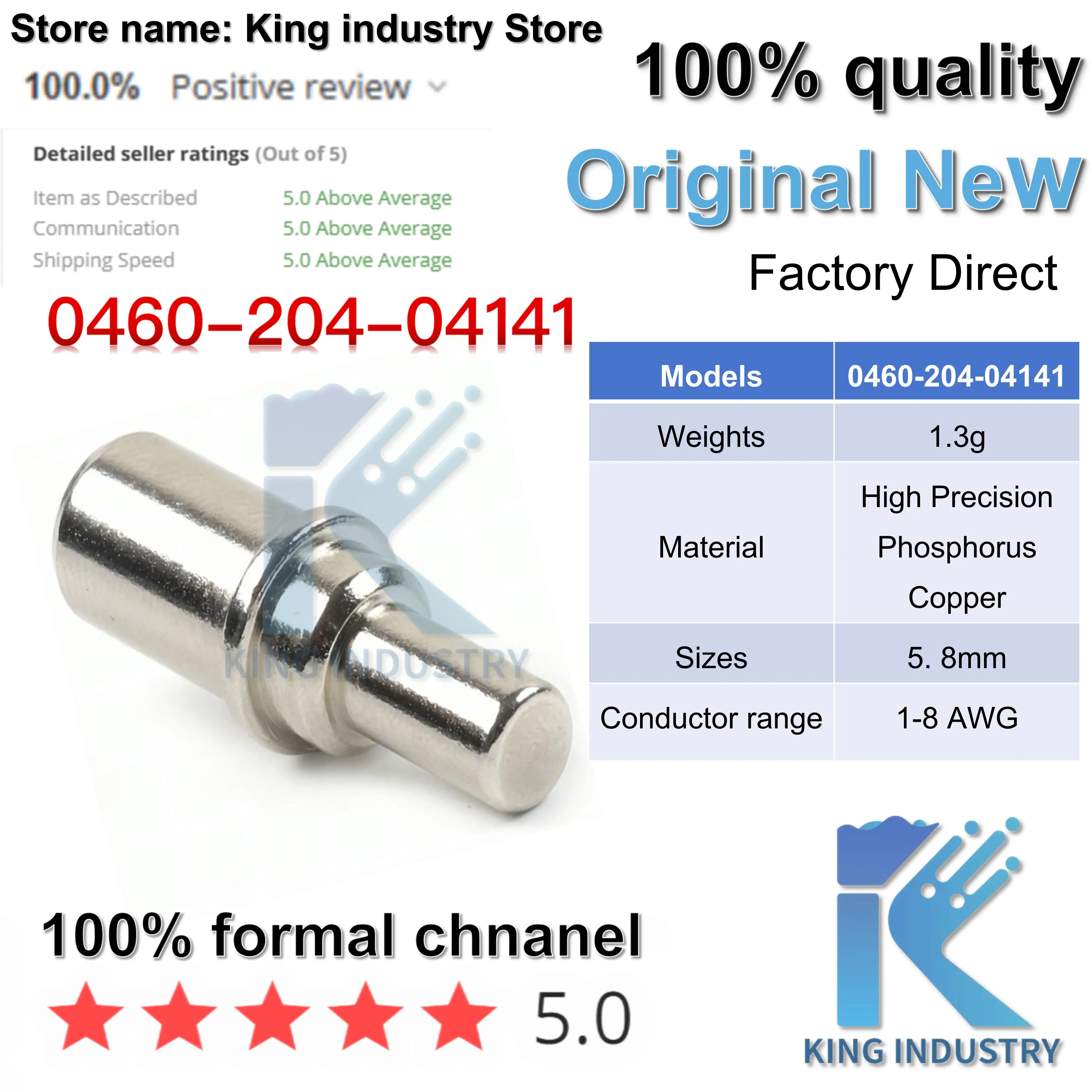 【50sets】0460-204-04141/0462-203-04141 DELCHl Automotive WiringHarness Insert Pin Socket