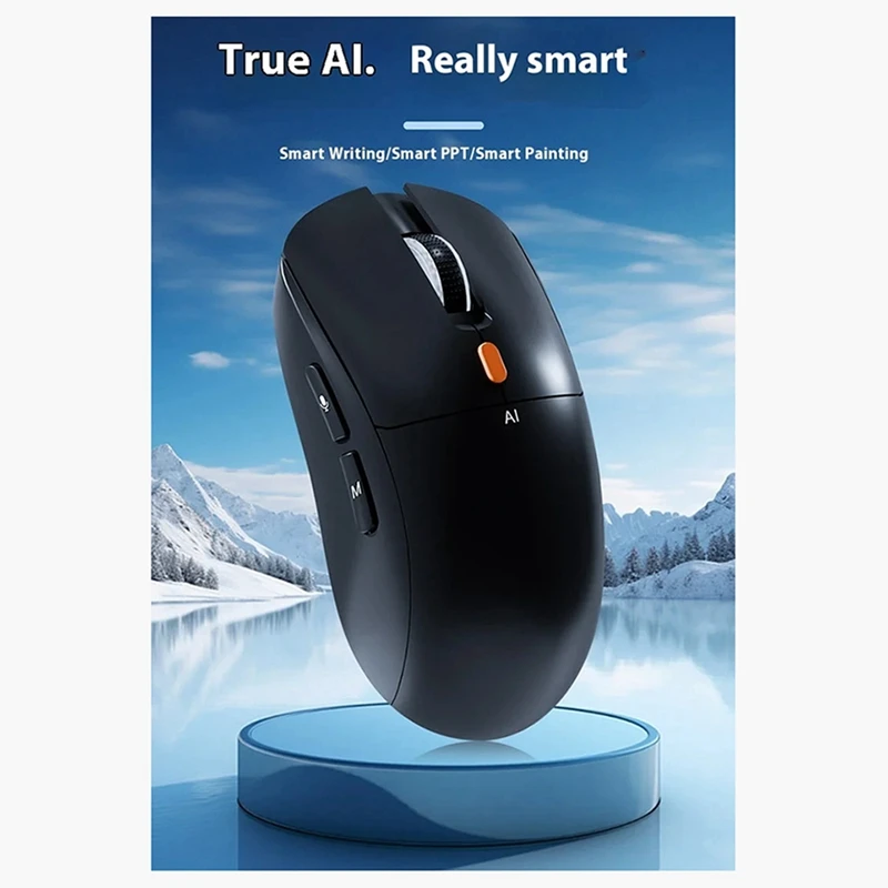 

For Intelligent Voice Wireless Mouse Ppt Copywriting Creation Ai Drawing Multi Functional 2.4GHZ BT 5.0 Mouse-ABVP