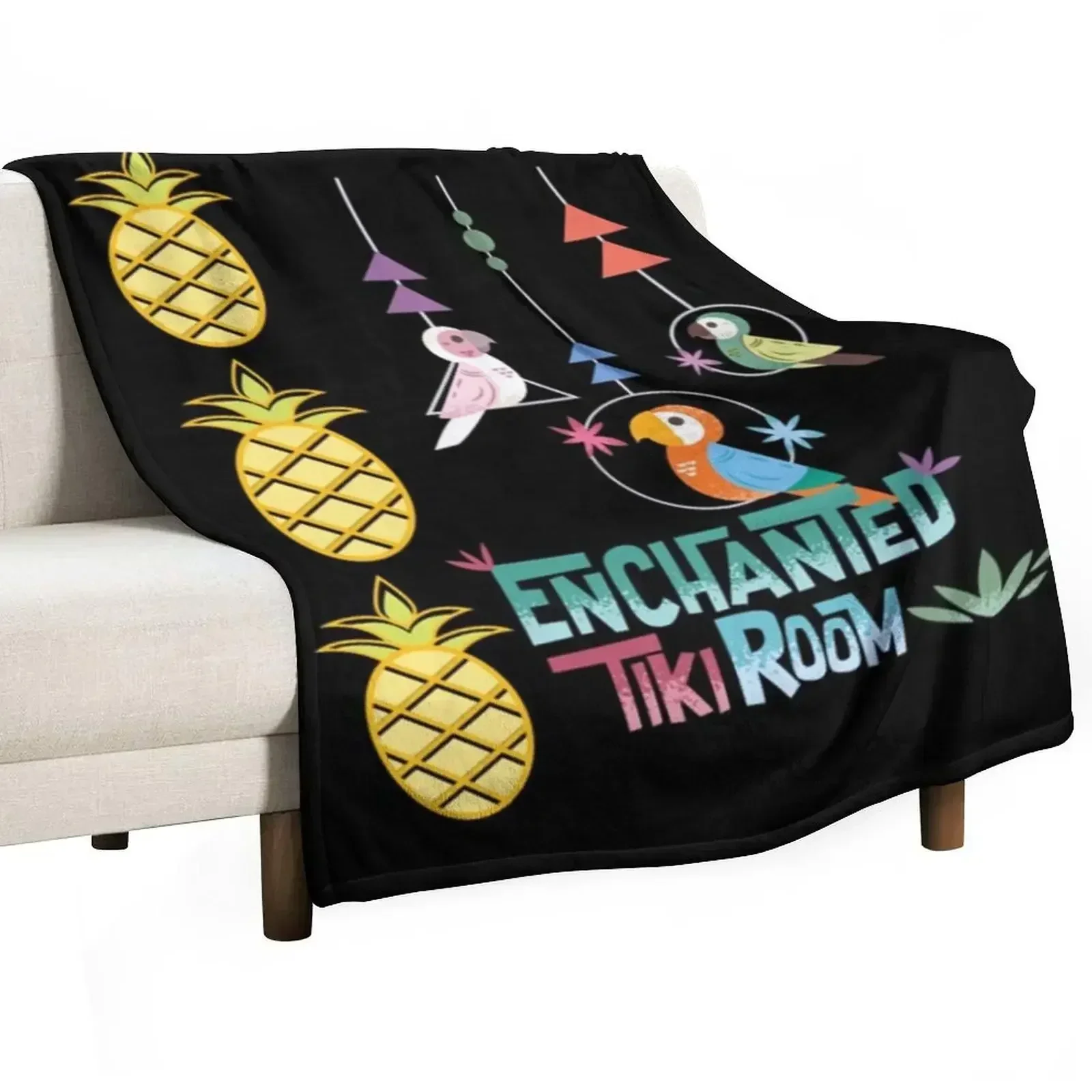 Enchanted Tiki Room T-Shirt Throw Blanket Travel Luxury Shaggy Moving Blankets