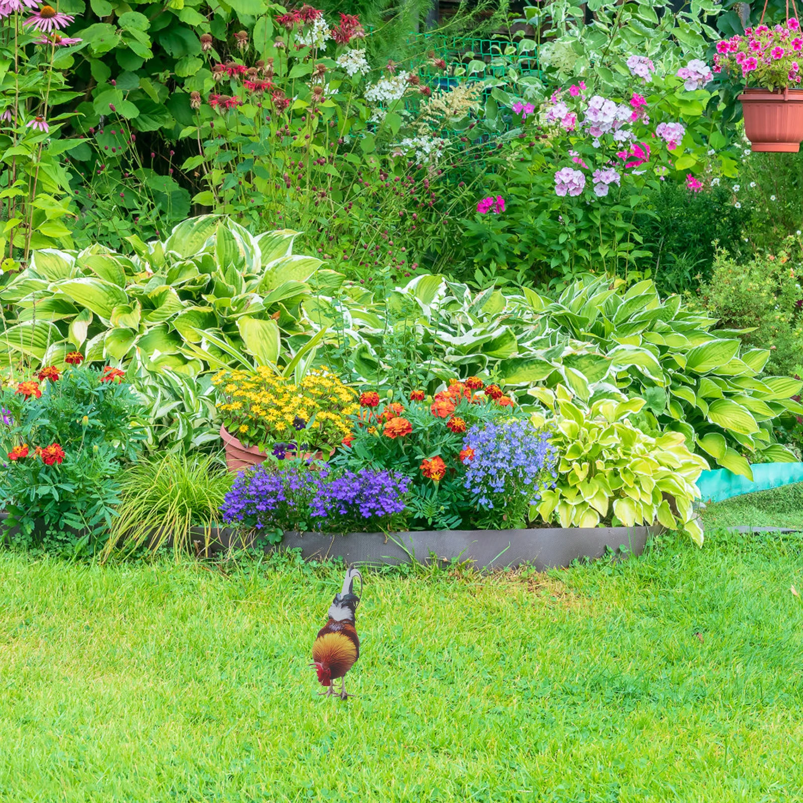 

Garden Decoration Stake Rooster Animal Stakes Acrylic Reflective Material Easy Assembly Enhance Aesthetic Appeal Outdoor Space