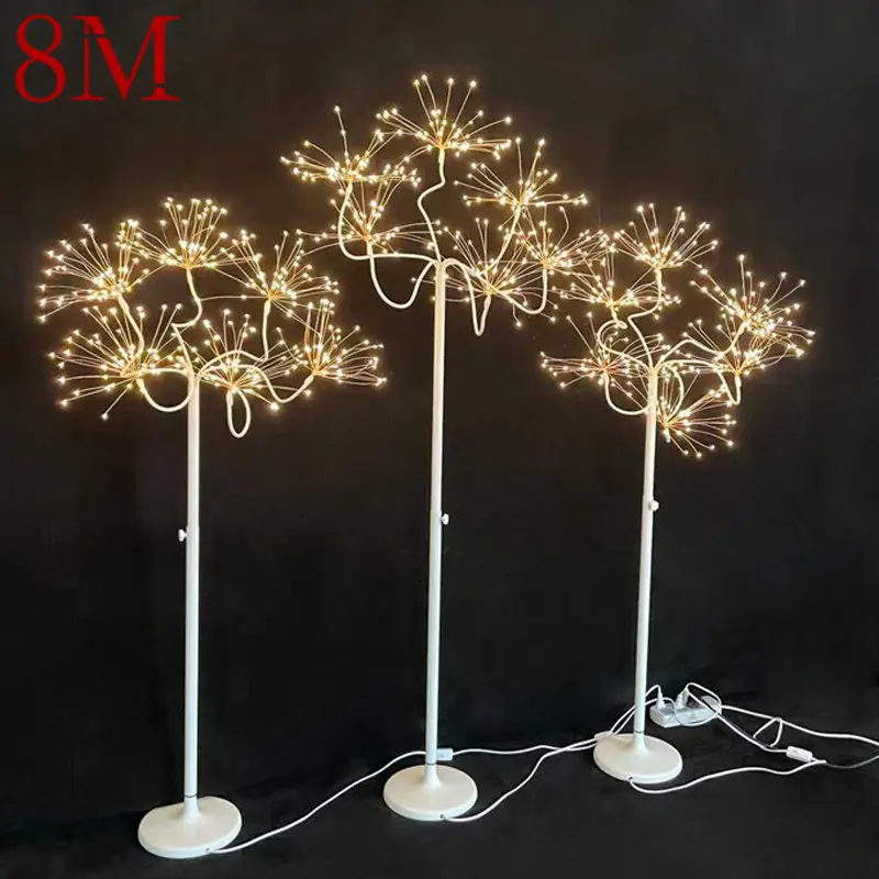 8M Modern Landscape Atmosphere Lamp LED Indoor Creative Fireworks Lights for Wedding Party Stage Background Decor