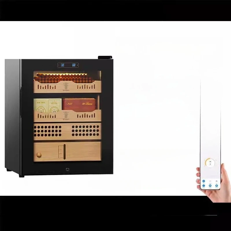 Cigar cabinet, constant temperature and humidity household mini cedar wood moisturizer, tobacco cabinet