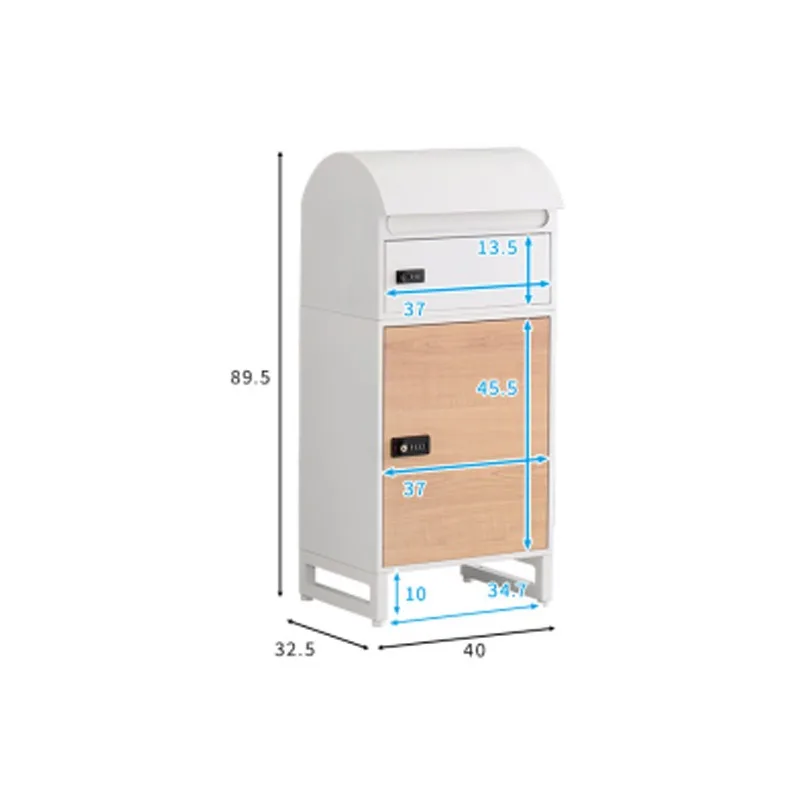 Express parcel with lock, mail parcel box, villa rainproof mailbox.