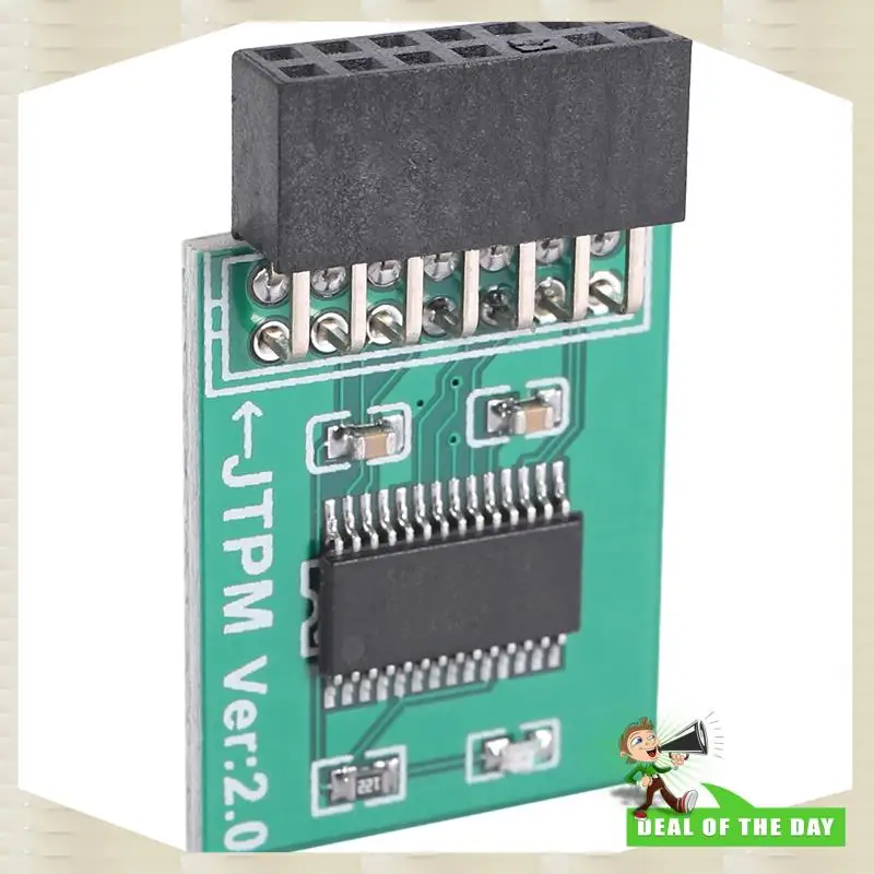 Consegna in 24 ore TPM 2.0 Modulo di sicurezza con crittografia Scheda remota Modulo LPC-14PIN 14 pin LPC per MSI TPM2.0 LPC 14 pin Sicurezza Mo