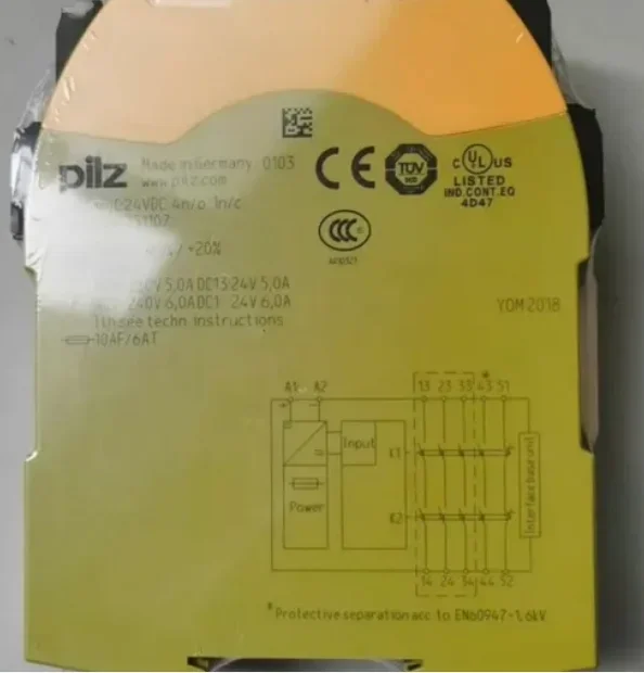 

2026/ Germany Original Pilze PNOZ S7 C 24VDC 4 N/o 1 N/c 751107 Safety Relay in Supply