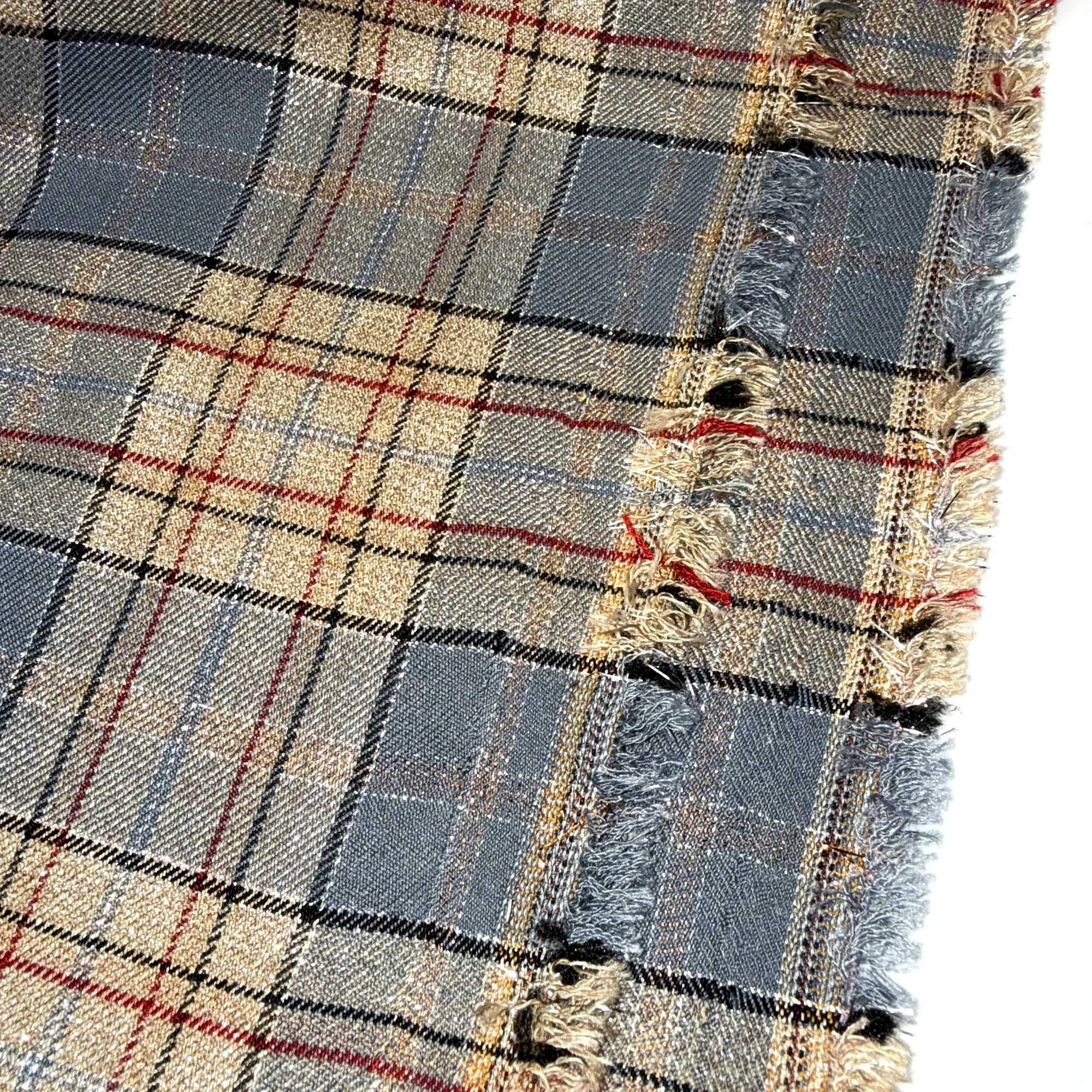 Pre-cut 1Pc Scottish Retro Plaid Stripe Fabric Measuring 57x19.68Inch(145x50cm) , Made From 100% Polyester, Pre-Cut view 3
