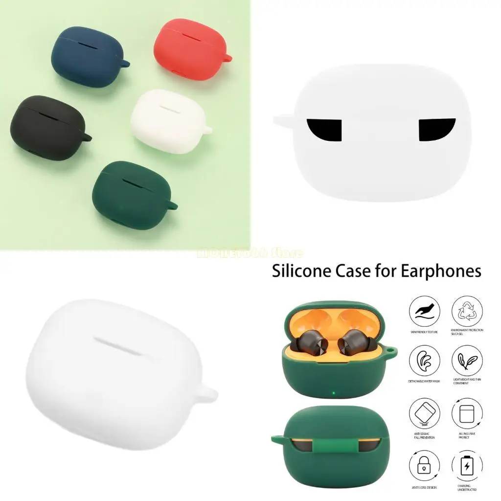 F62C أذنين أذن مقاوم للصدمات السكن الصديقة للبشرة الغسل غير القابل للغسل nonslip للبراعم T200 x الحفاظ على آمنة من الانخفاض