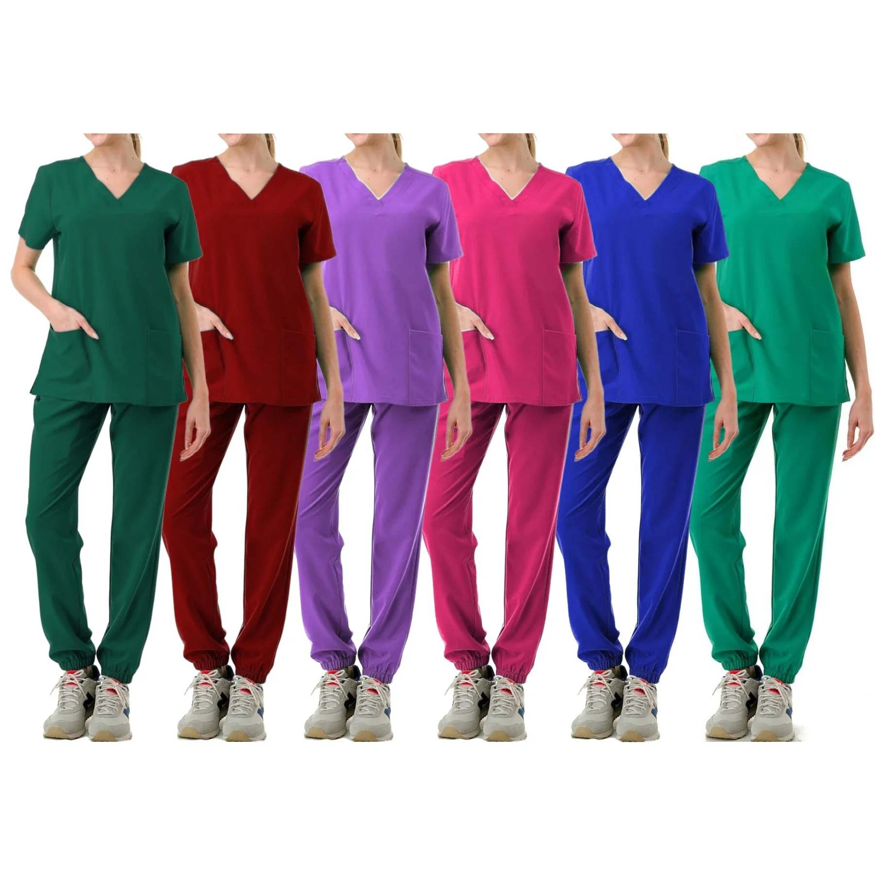 

Surgical Uniform Clinical Scrubs Top Pants Spa Doctor Nursing Clinical Suit Woman Scrub Set Medical Nurse Beauty Salon Workwear