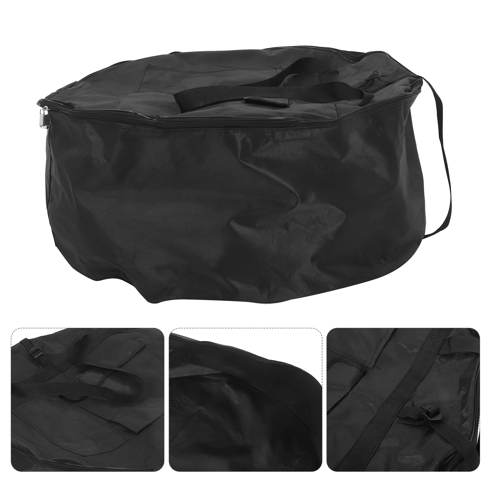 

Snare Drum Bag 22 Inch Waterproof Oxford Cloth Thickened Shockproof Lining Drum Set Carrier Storage Pouch Handle Shoulder Strap