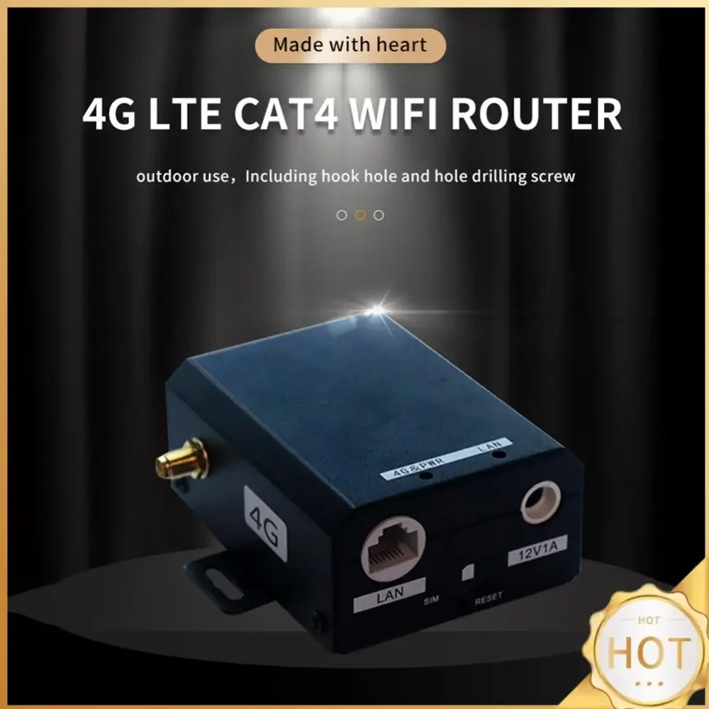 H927 4G LTE Router Industrial Grade 4G LTE SIM Card Router with External Antenna Support 16 WiFi Users for Outdoor
