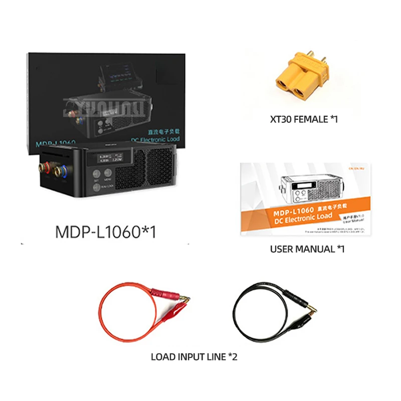 MDP-L1060 Programmable intelligent DC electronic load module Constant current voltage resistor 100W M01 display control module