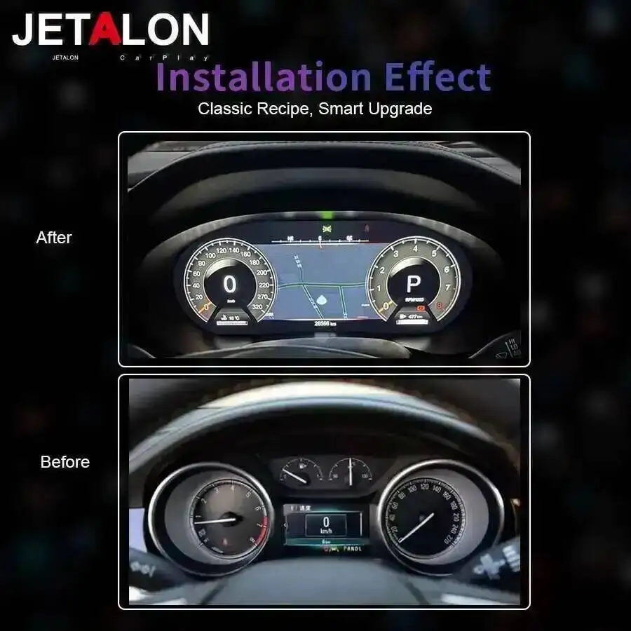 For Opel Astra J For Buick Excelle 2010-2014 Virtual Cockpit Speedmeter Dashboard 12.3