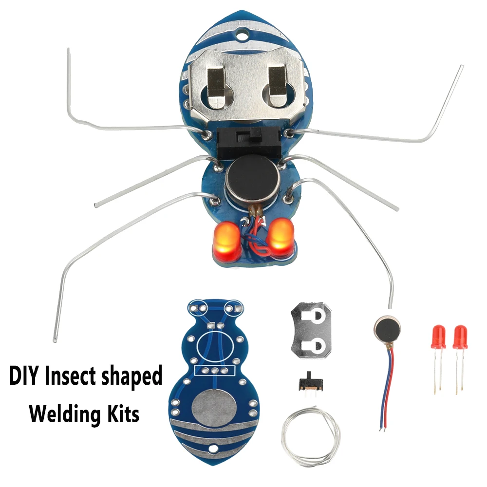 

DIY Insect Shaped Welding Kits Ant Shaped Soldering Fun Kit LED Light-Emitting Module For Beginners Adults & Kids Practice