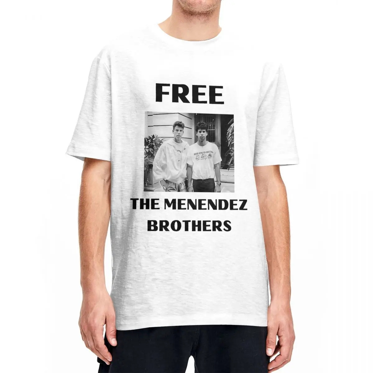 Justice For The Menendez Brothers T-Shirt American Crime Documentary Harajuku T Shirts Short Sleeves Tops Beach Cotton 6XL Tees