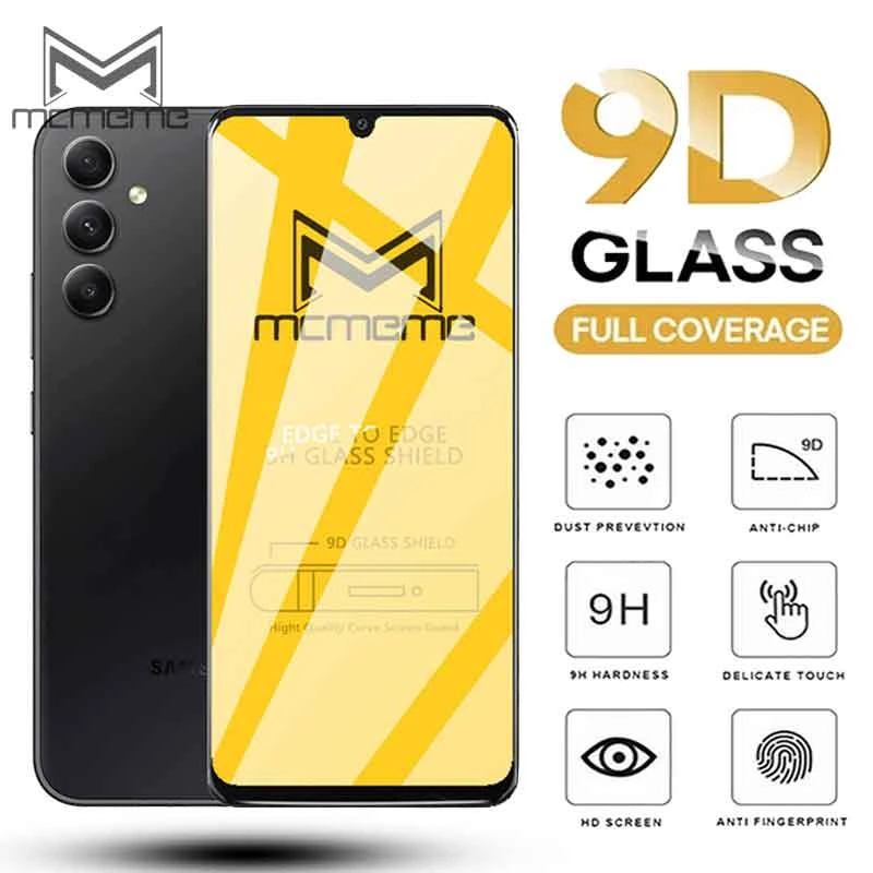 For Samsung Galaxy A06 A16 A36 A55 A05 A05s A15 A25 A35 A54 A34 A24 A14 A04 A04s A04e Tempered Glass Screen Protector 9D