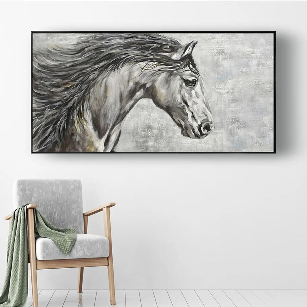 

100% Handmade Horse Portrait Drawing Reproduction Gustav Klimt Oil Painting On Canvas Wall Art Famous Pciture For Home Decor