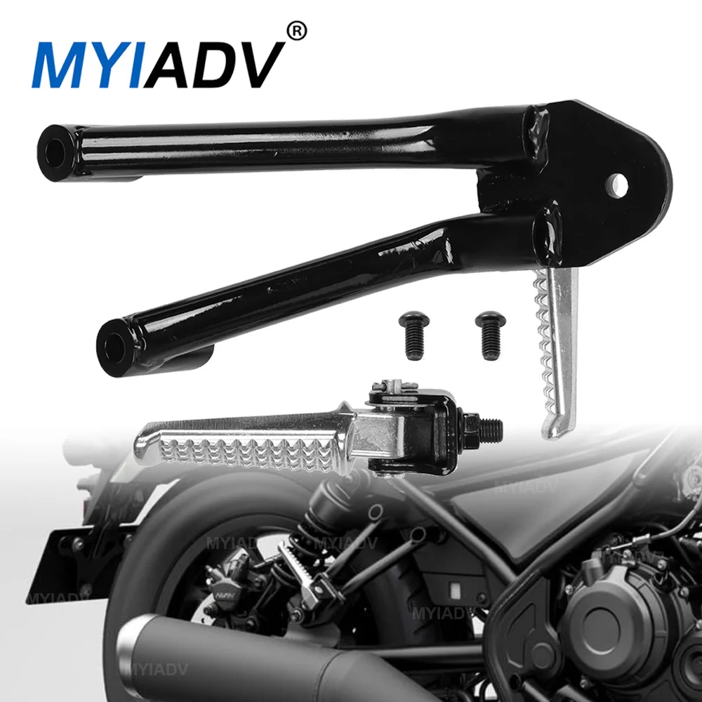 

For Honda Rebel CMX 300 500 CMX300 CMX500 2017-2023 2024 Motorcycle Rear Passenger Foot Rest Pegs Footrests Footpeg Pedals Kit