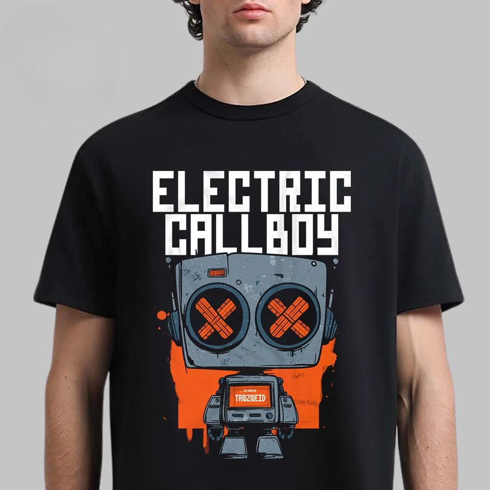 Hot Electric Callboy Cotton Band Shirt Unisex Summer Short Sleeve Fashion Brand Tee Luxury Casual Vintage T-shirt