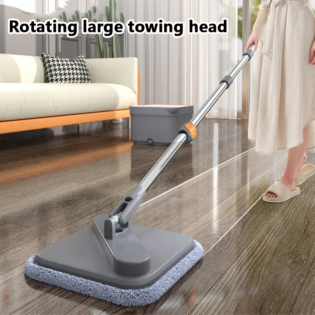 360 Rotating Lazy Floor Floating Mop Water Separation Spin Mop Microfiber Sewage Separation Mop Self-Cleaning Free Hand Wash Mop