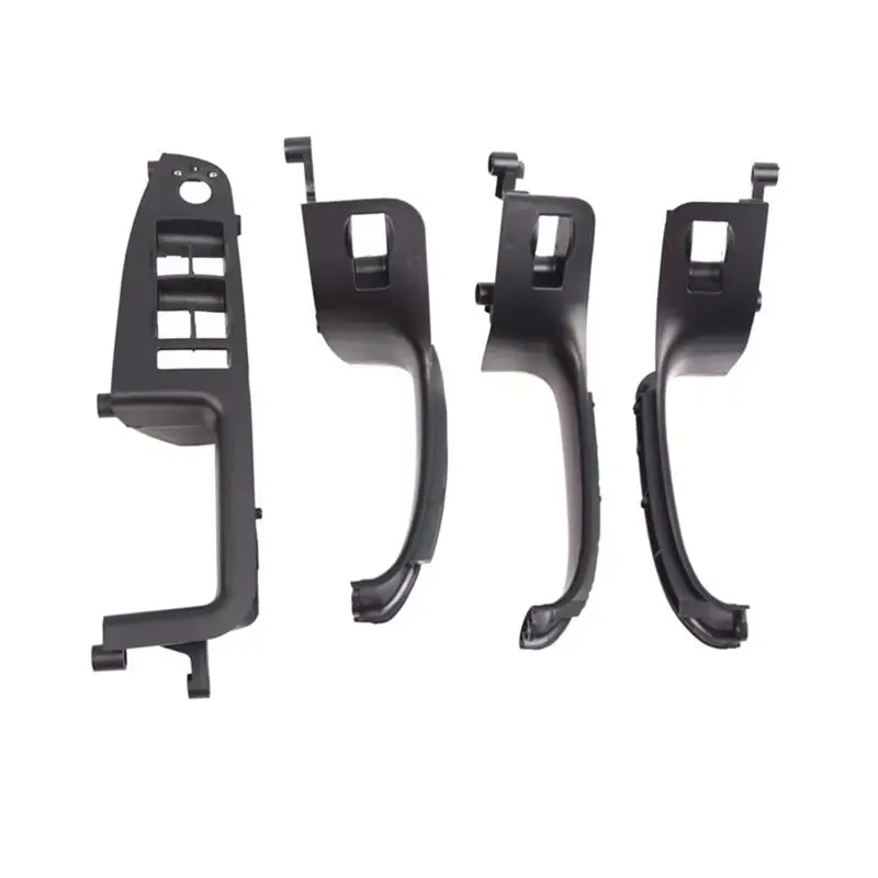 

A64P-4Pc Car Door Switch Panel Inner Door Handle Cover For A4 B6 B72002-2008 8E1867162B 8E0868393A 8E0868394A 8E1867171B