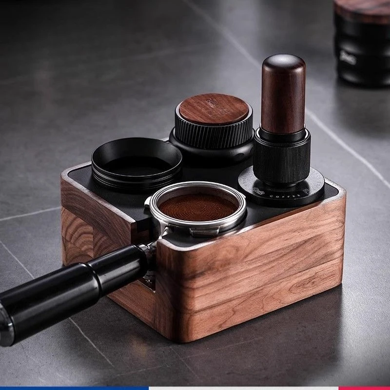 

Walnut coffee pressed powder base set