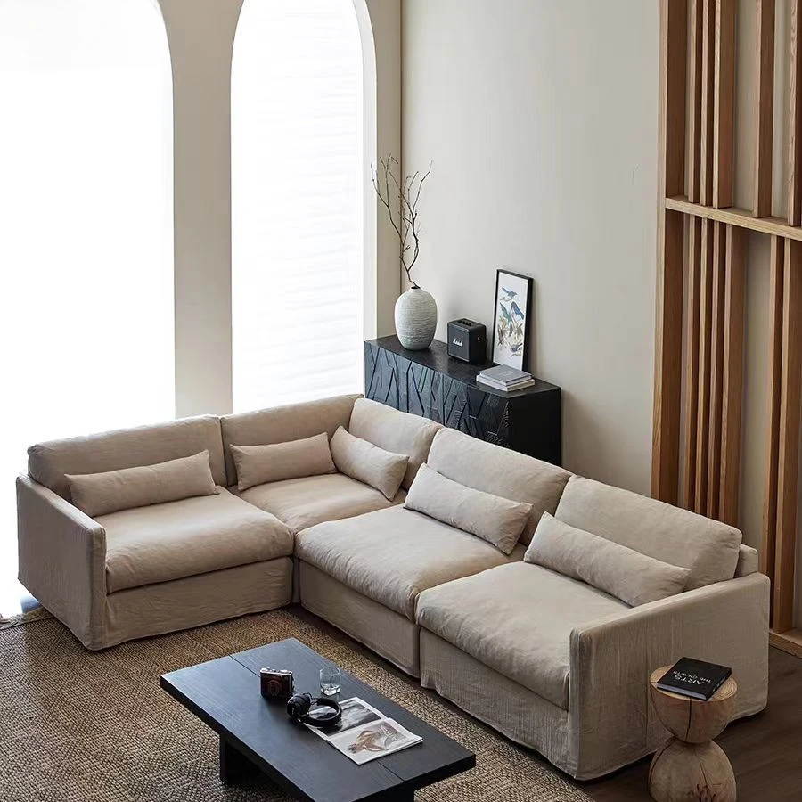 Lounge Patio Living Room Sofas Minimalist Sectional Recliner Luxury Sofas Modern Nordic Children Wood Divano Home Furniture