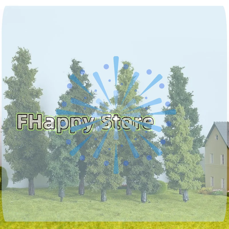 1Pcs Handmade DIY Landscape Decor Simulation 14/21cm Pine Tree Train Layout Military Sand Table Material