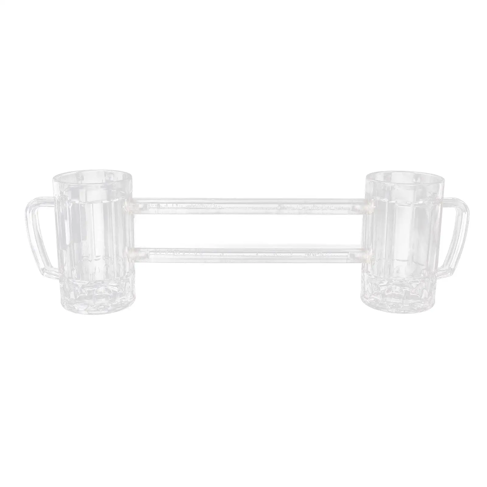 

430ml Double Conjoined Acrylic Beer Mug Bar KTV Reusable Drop Resistant Beer Cup
