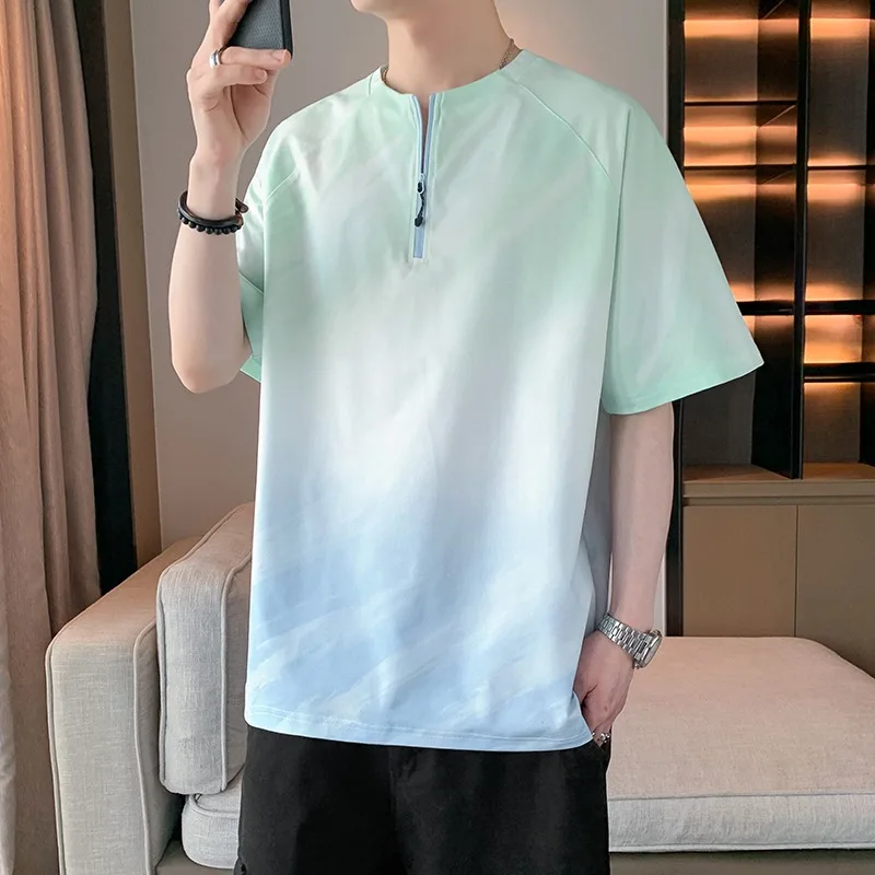 Men's Casual Cargo Shorts Summer Elastic Waist Drawstring Multi-Pocket Quick Dry Outdoor Beach Shorts