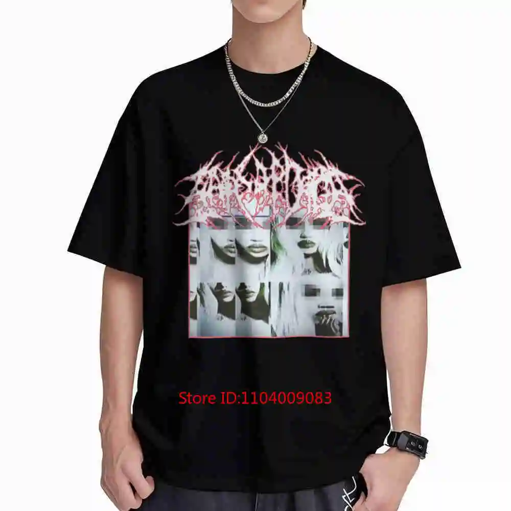 Distorted Text Collage Of Faces Short Sleeve Tee 100% Cotton T-Shirt
